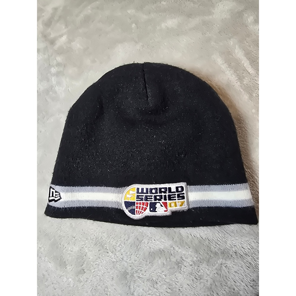 New Era Colorado Rockies 2007 World Series Beanie Hat Cap Black MLB